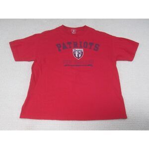 New‎ England Patriots Shirt Mens XL Red NFL Football Graphic Print Crew Neck SS